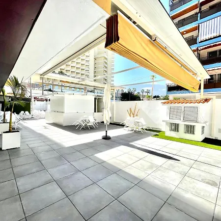 Apartment Reformed Studio, Wifi, Rooftop Pool And Ocean View In Puerto De La Cruz